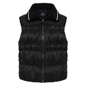 [와이드앵글]여성 TO 셔링 포인트 폴로 다운 베스트 Black(WWW25631Z1)