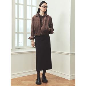 [빈폴레이디스][B. my] 클래식 롱 스커트  블랙 (BF4827N015)