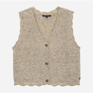 [써스데이아일랜드]플라워 자수 브이넥 니트 베스트 T258MVT261W