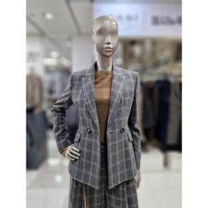 제시뉴욕 세이브존04 슬림핏 체크 더블자켓 JE9JL0800JL