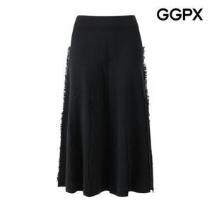 [지지피엑스]빗살 프린지 니트 스커트 GP9SK022F