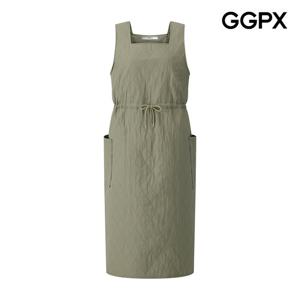 [지지피엑스]퀼팅 사이드 포켓 스트링 민소매 원피스 GPAOP009F