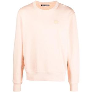 아크네 스튜디오 페이스 패치 맨투맨 파우더 핑크 CI0131 AD5