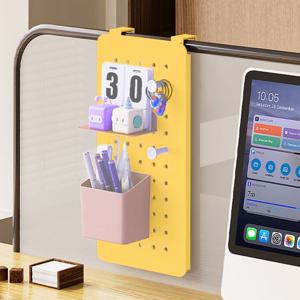 철제 타공판 페그보드 옐로우(소)_BD801_037 검정타공판 책상타공판 벽수납보드 페그보드 수납보드판