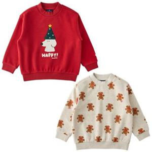 [블루독8-아동] 택1 RD CR)홀리데이맨투맨 밍크퍼 기모 티셔츠 크리스마스 두돌선물 초등학생 25C3533401