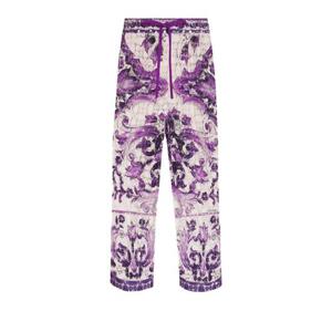 25 FW 돌체앤가바나 마졸리카 프린트 레이스 팬츠 FTDBTTHH5EU TP444926883