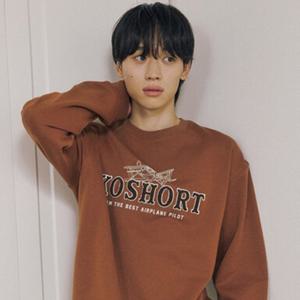 [폴햄]공용) 코숏 플리스 그래픽 맨투맨 (PHF4TR1010)