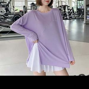 필라테스 F006648 티셔츠 스판트임 빅사이즈 루즈핏