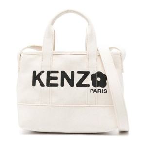 겐조 보케 플라워 로고 캔버스 토트백 FE68SA910F3603 WHITE