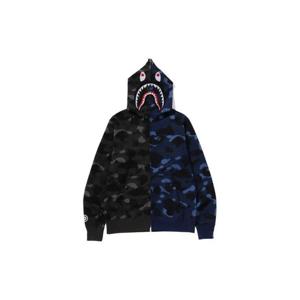 베이프 컬러 카모 세퍼레이트 샤크 Fz 후드 네이비 블랙 0ZXSWM115001N