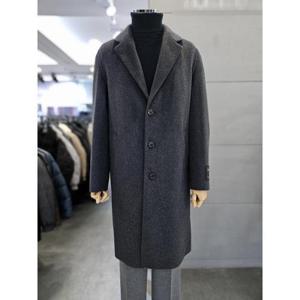 바쏘옴므 세이브존03 바쏘옴므 남자 겨울 차콜 울  구스라이너 롱 코트 WSATZ4CJ29A