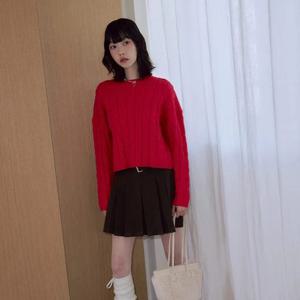 [LAP] 변형 꽈배기 풀오버 니트 AQ4KHA83