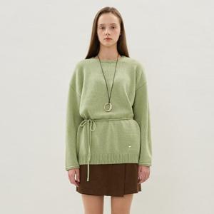 [올리브데올리브]울100 허리 스트링 니트 풀오버 OH5WPB81