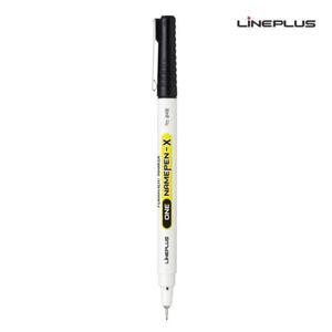 라인플러스 원 네임펜 X (가는 글씨용) (12개입) 1다스 (검정색)