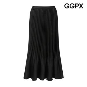 [지지피엑스]샤틴 플리츠 밴딩 스커트 GPCSK009F