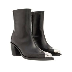 알렉산더맥퀸 메탈 포인트토 앵클 부츠 709986 WHSWD 1081