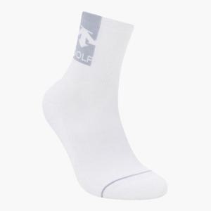 데상트골프양말 VQA DQ32MFSO91-BWTG 남성 장목 삭스 / Bright White