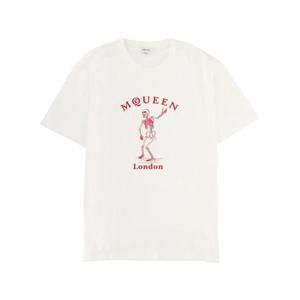 알렉산더 맥퀸 반팔 티셔츠 857152 QTAEI0908 WHITE