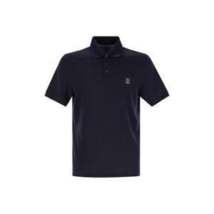 브루넬로 쿠치넬리 코튼 폴로 셔츠 with 프린트 로고 ME8548788CK781 TP569829316