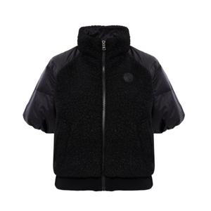 [와이드앵글]여성 CO 시어링 믹스매치 반팔 다운 L WWW25571Z1