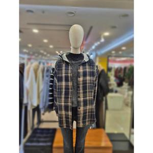 부루앤쥬디 세이브존03 부루앤쥬디 후드 체크 롱 셔츠 AGBBRLSH406BA