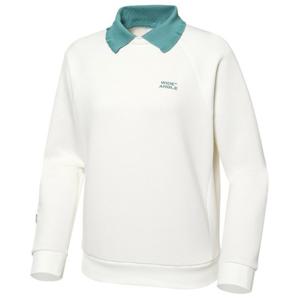 [와이드앵글]여성 WG 러플 카라 맨투맨 WWW23275W3