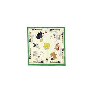 Kapital캐피탈 컬러드 반다나 페키쉬 레인보위 파크 그린 K2504BA530