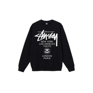Stussy스투시 월드투어 크루넥 블랙 2021 39136583913614