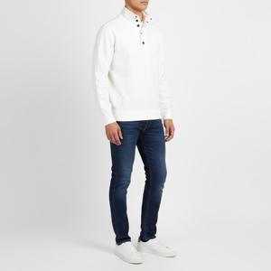 STONE ISLAND 64852 STRETCH COTTON FLEECE POLO SWEATSHIRT_REGULAR FIT (801564852 V0001) (스트레치 코튼 플리스 폴로 맨투맨_레귤러핏)