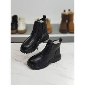 한슈 세이브존03 가죽 퍼안감 컴포트 부츠 단화 4.5cm AQHS815373lcA