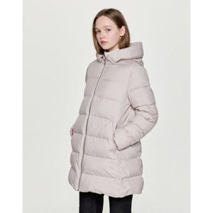 헤지스 여성 25FW 시즌오프변형후드 구스 다운 점퍼 베이지 HSJU5D008I2