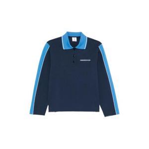 카사블랑카 긴소매 스트라이프 폴로 셔츠 WSP26JTP462