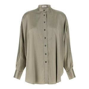 브루넬로 쿠치넬리 블라우스 M0C59MY906C9125 Green