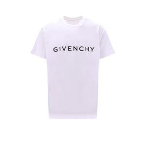 지방시 반팔 티셔츠 BM716N3YAC100 WHITE DOM