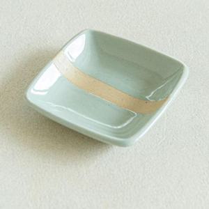 이천도자기 발수청자 정사각 초장기 8.5cm 종지 그릇 식기 플레이트 종지 앞접시 도자기 간장 양념