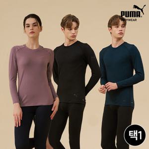 [출고가 29,900원] [푸마] 남녀 겨울 웜웨어 동내의 상하의 세트 균일가 택일