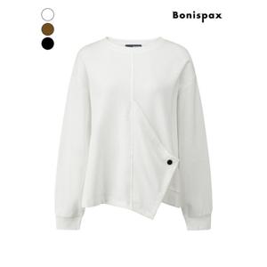 [보니스팍스]절개 디테일 루즈핏 맨투맨 티셔츠 (XQ1TS003M0)