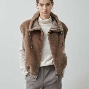 올리비아로렌 HC14 리버시블 인조 퍼 베스트 VOBJF4W9311