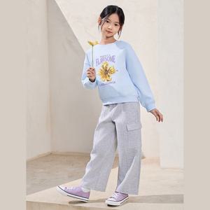 [탑텐키즈]여아) 더블니트 카고 포켓 와이드 스웨트팬츠 (MKG1PT2201)