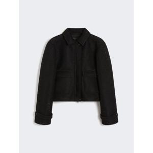 막스마라 칼라 크롭 재킷 2521916071600 004 BLACK