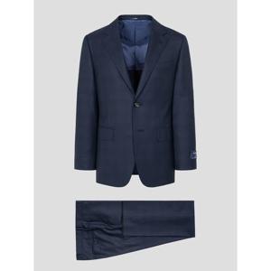 [로가디스] [COUTURE] ZEGNA 울 실크 체크 루즈 핏 수트 세트  네이비 (PS00137059R)