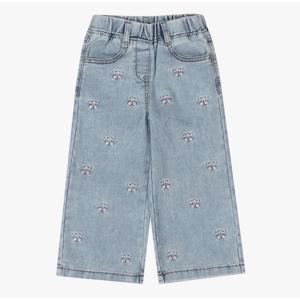 [치크(키즈)]전판자수 세미 와이드데님 CKTJ2581G