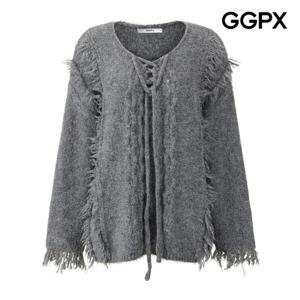 [지지피엑스]아일렛 리본 수술 울 니트 GQ1KP018F