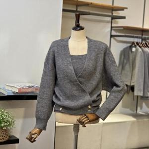 [반에이크]  VB5YKCMG11P_나시 SET 돌먼 가디건