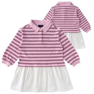 [블루독8-키즈] 핑크 퓨어B.스트라이프원피스 여아 치마 스커트 간절기 두돌선물 초등학생 2617540051
