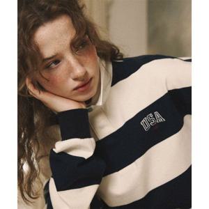 뉴발란스 NBNDF4A013 UNI USA 클래식 스트라이프 럭비티셔츠 (NAVY) NBNDF4A013_59 257292