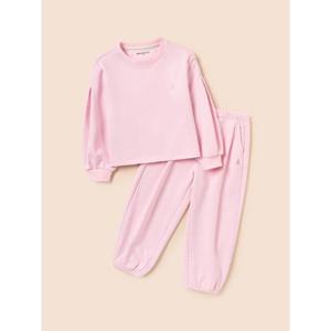 [빈폴키즈] 여아 빙키 그래픽 포인트 상하세트  라이트 핑크 (BI6141G05Y)