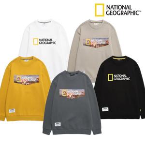 [내셔널지오그래픽 (행사)]폴하스 빅 로고 노기모 맨투맨 N223USW020