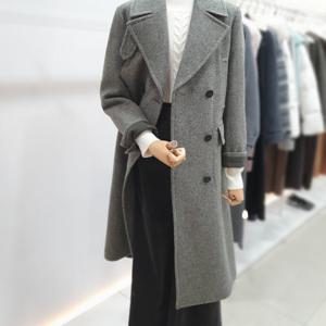 [잇미샤]더블 브레스트 백슬릿 울 알파카 코트 ITPBWHC700