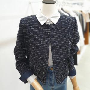 [잇미샤]브로치 포인트 트위드 자켓 ITP8WJK710